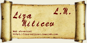 Liza Milićev vizit kartica